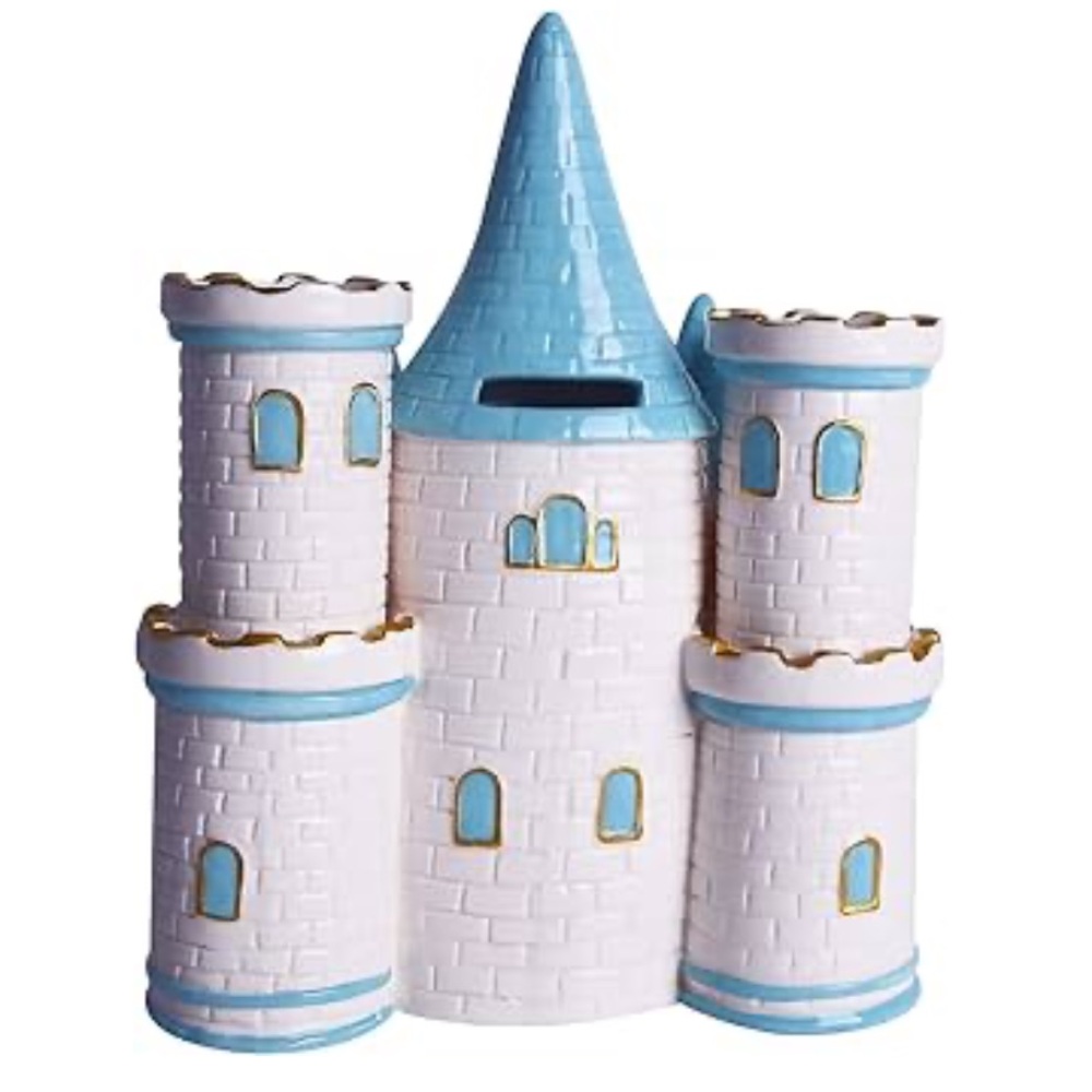 Large Piggy Bank Ceramic Princess Castle - Picture 4 of 8